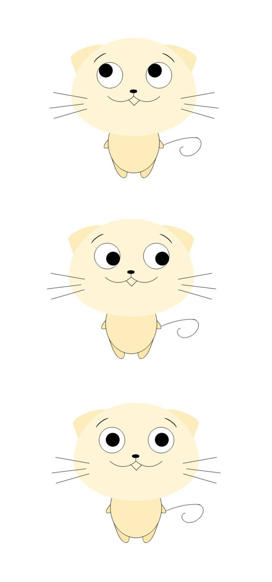 简单的CSS3鼠标跟随眼球转动小猫动画