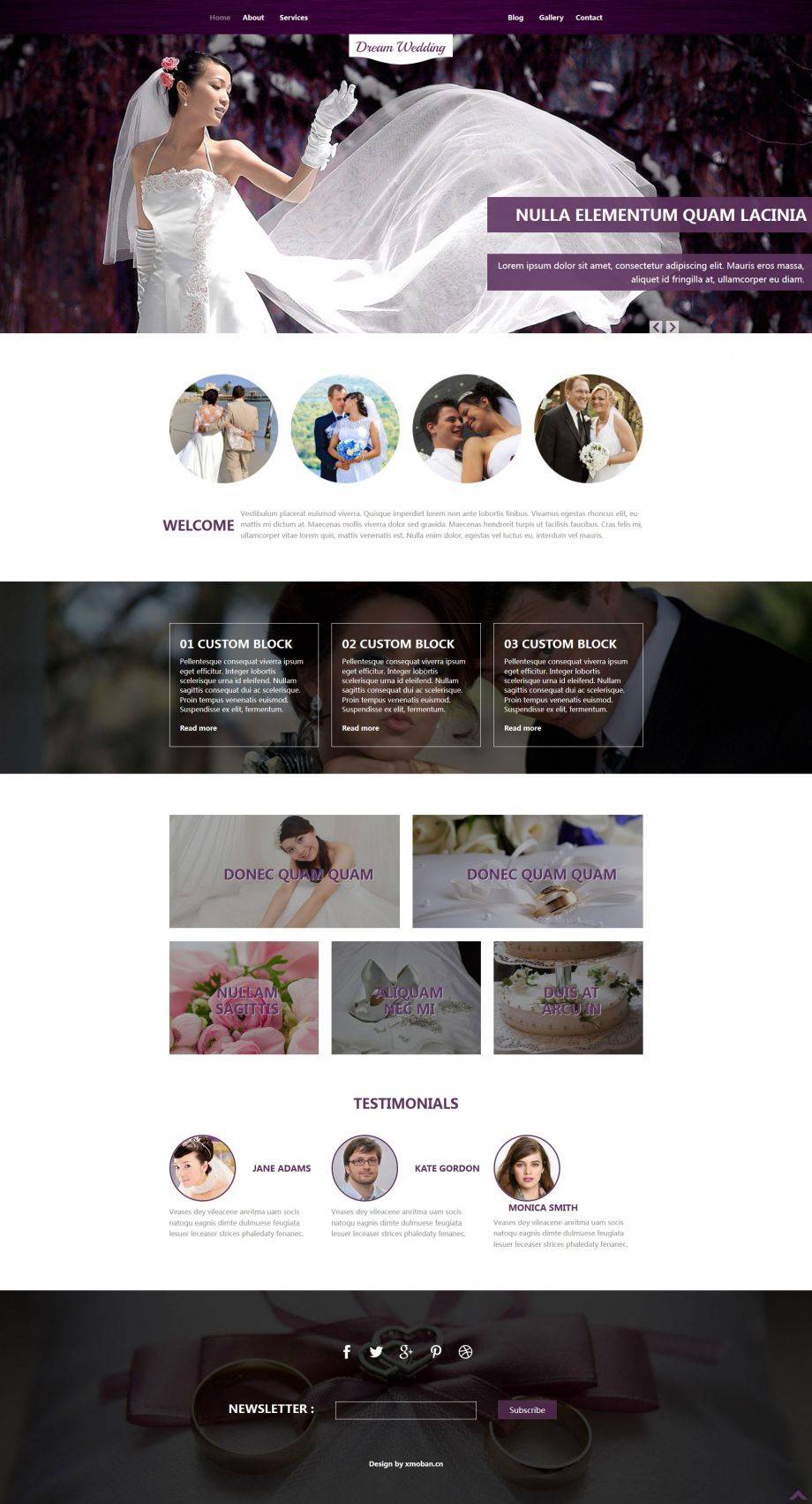 H5自适应婚礼服务公司企业网站模板
