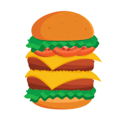 卡通可爱汉堡包装饰元素