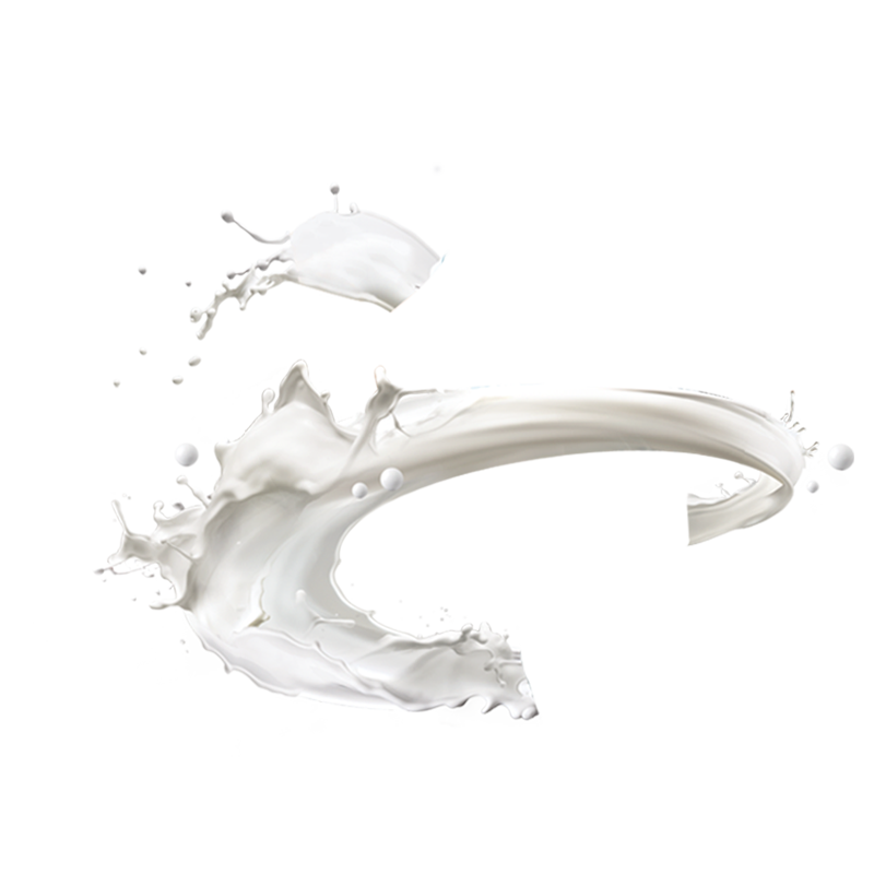 牛奶环绕液体装饰元素
