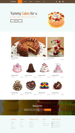 蛋糕店网站在线商城html源码封面图