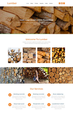 木材进口公司网站模板封面图