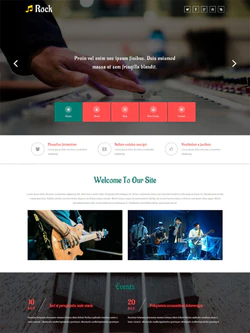 吉他演奏html网站模板封面图