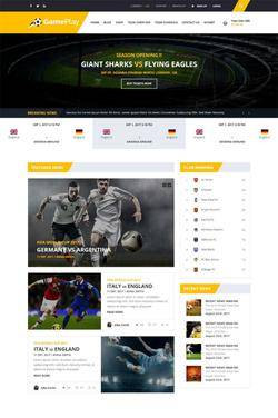 足球博客资讯HTML5模板