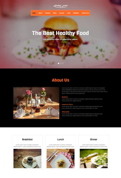汉堡美食餐饮HTML5模板