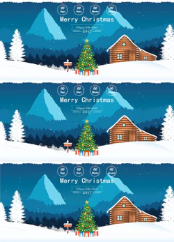 HTML5创意圣诞节主题模板封面图
