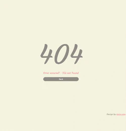 超级简单的灰色素版网站404页面封面图