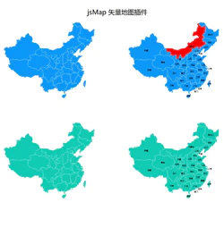 SVG中国地图各省份jQuery特效封面图