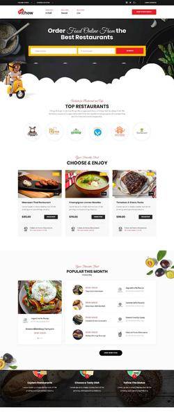 HTML5响应式外卖订餐平台建站模板
