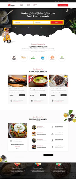 HTML5响应式外卖订餐平台建站模板封面图