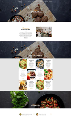 HTML5响应式美食招商网站模板封面图