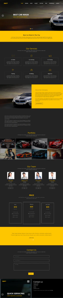 HTML5响应式汽车新产品官方网站模板