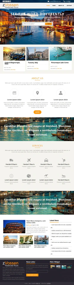 HTML响应式旅游企业公司在线模板