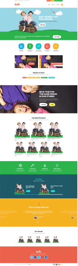 HTML5响应式儿童玩具商城网站模板