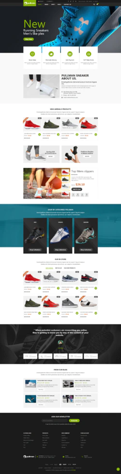响应式开发运动鞋在线商城HTML5模板