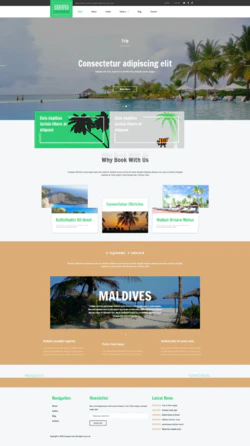 旅游攻略介绍网站展示html5动画模板封面图