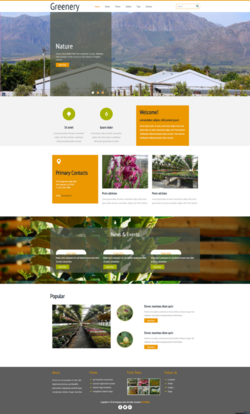 HTML5棚户种植花卉基地产品网站模板