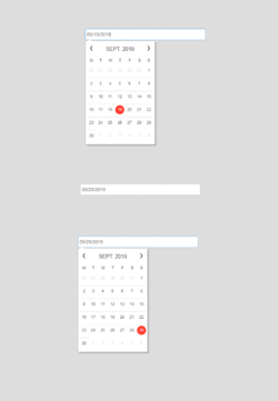 HTML5浅色网页日期选择插件模板