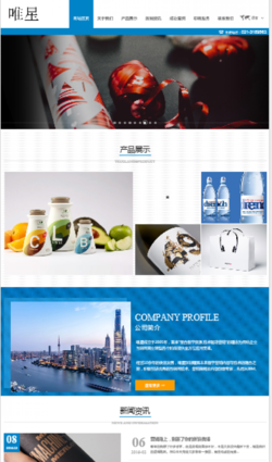 H5响应式蓝色主题创意包装设计印刷公司网站模板