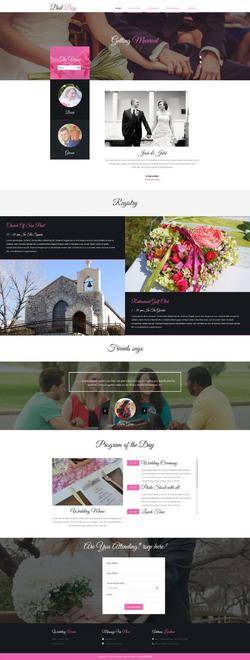 HTML5简洁宽屏婚纱摄影公司网站模板