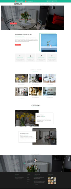 H5室内家具装饰公司大气网站模板