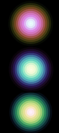 H5渐变色彩视觉效果的圆形动画效果