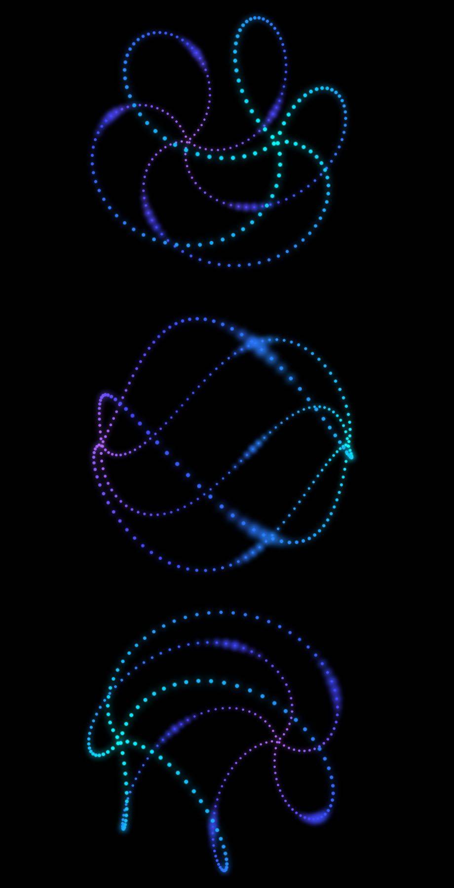 H5粒子电路3D几何图形旋转动画效果