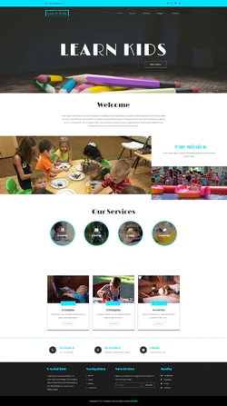 HTML响应式儿童绘画教育网站模板