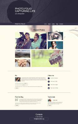 HTML个人博客网站摄影网站模板