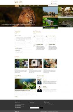 H5野生动植物保护企业网站模板