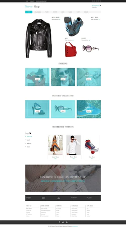 H5网上购物服装饰品商城网站模板