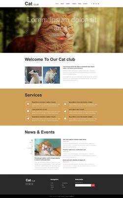 红色简洁风格的宠物医院企业网站网站