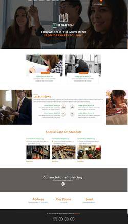 白色简洁风格的启蒙教育机构企业网站模板