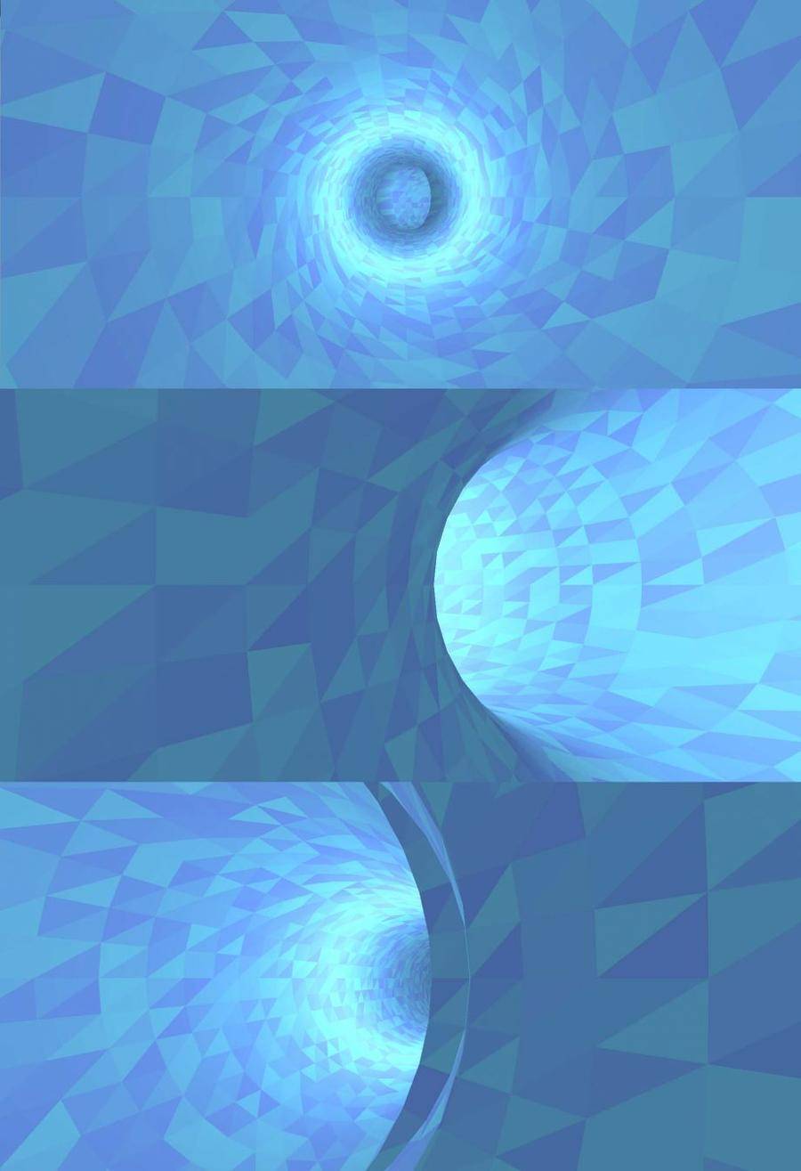 HTML5/canvas绘制3D酷炫穿越隧道动画特效封面图