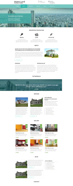 绿色简洁风格的家居设计整站网站模板