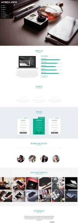 绿色简洁的创意设计企业网页模板