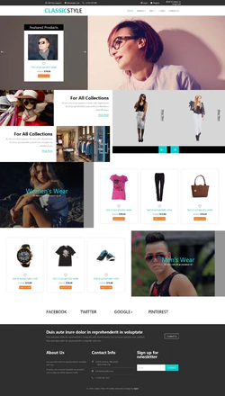 Bootstra响应式的时尚服饰商城网站模板
