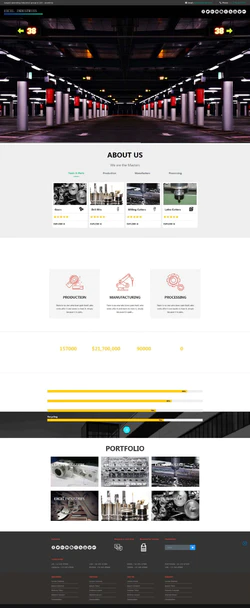 Bootstra响应式的机械设计生产企业网站模板