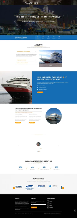 Bootstra响应式的客运轮船公司网站模板