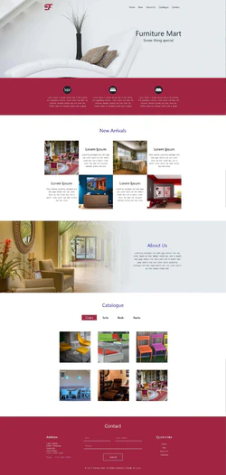 Bootstra响应式的创意家具设计网站模板