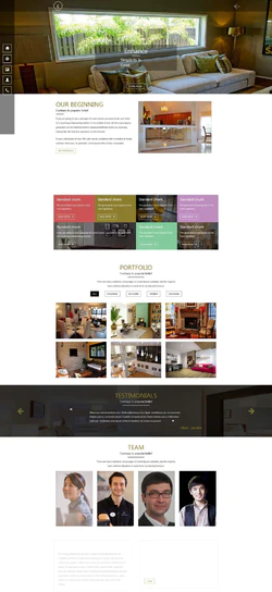 Bootstra响应式的室内空间设计专业团队网站模板