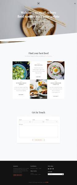 H5西餐厅米其林美食制作网站模板