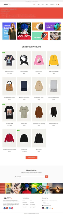 HTML服装品牌双十一购物商城网站模板
