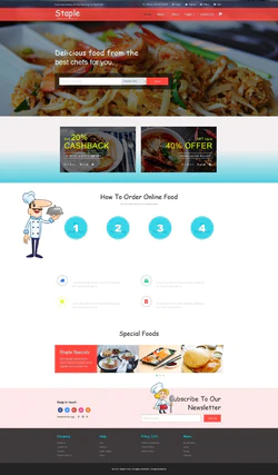 Bootstra响应式的正餐主食餐厅网站模板