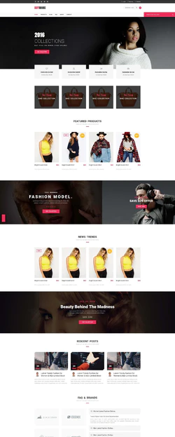 Bootstra响应式的时尚购物商城网站模板