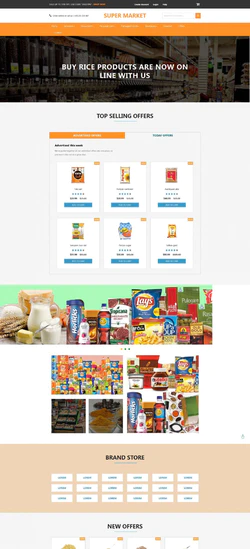 Bootstra响应式的生鲜超市商城网站模板