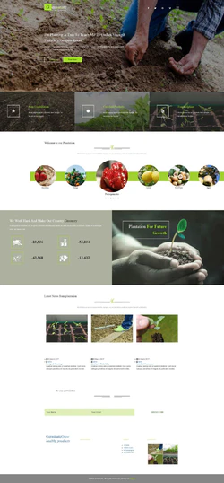 Bootstra响应式的农业果蔬种子种植网站模板
