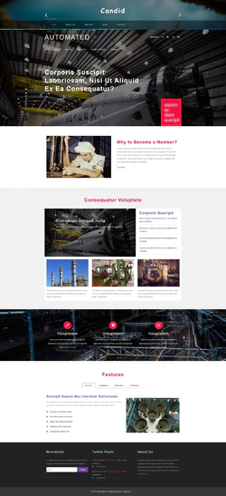 Bootstra响应式的大型工业建设企业网站模板
