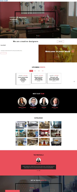 Bootstra响应式的室内艺术设计企业网站模板