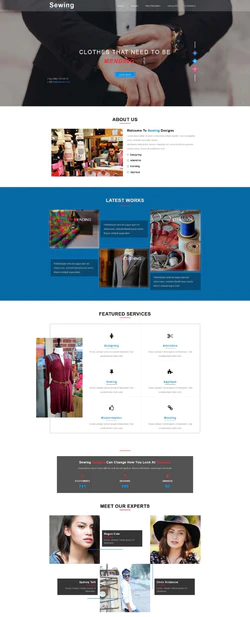 Bootstra响应式的高级服饰定制企业网站模板